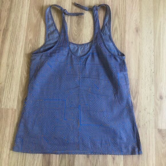 VOLCOM Blue/Mustard Yellow Tank Top Shirt - Picture 7 of 8